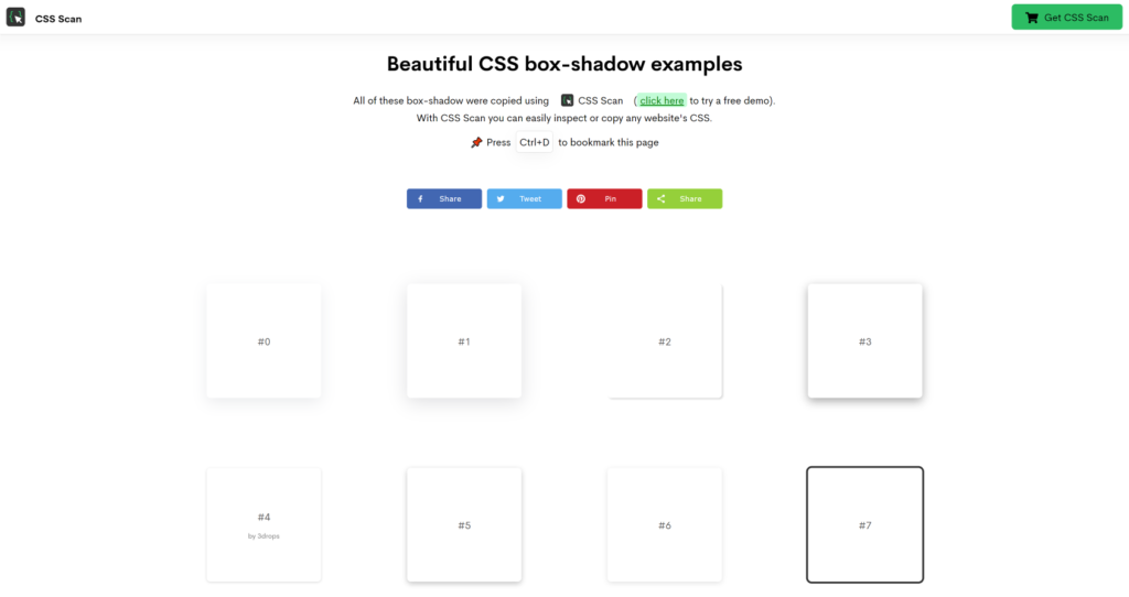 Beautiful CSS box-shadow example