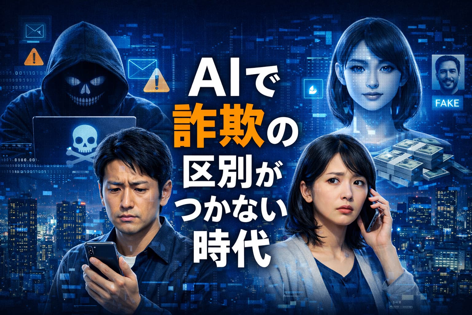 AIで詐欺の区別がつかなくなる時代